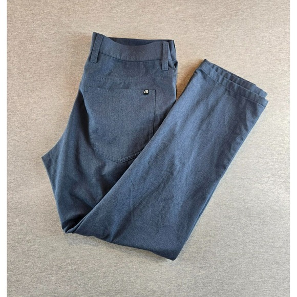 Travis Mathew 32 x 28 Blue Open To Close Classic 5 Pocket Tech Golf Pants 1MT435 - Picture 3 of 10